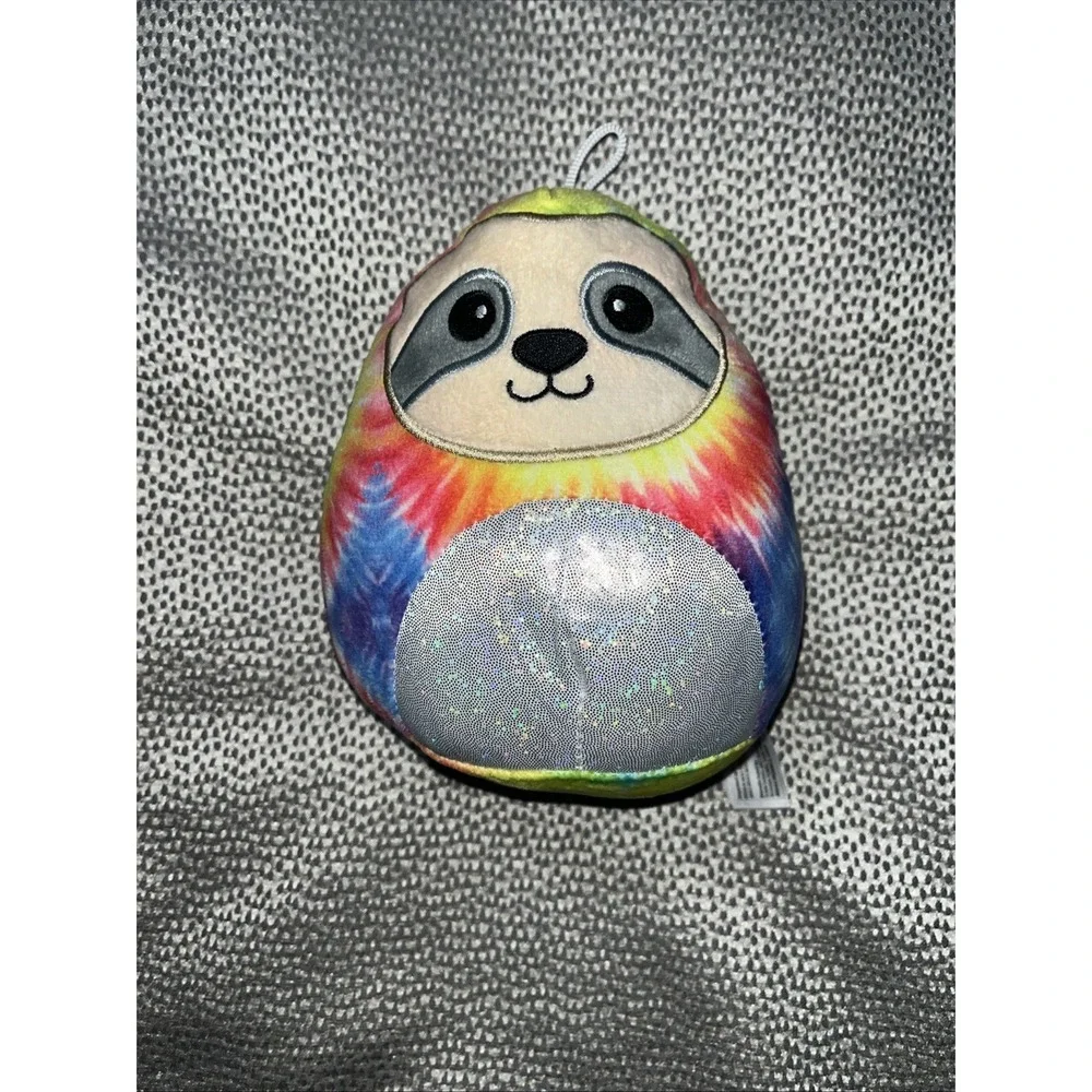 Peek A Boo Plush Tie Dyed Sloth Small 7